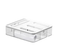 Organisateur de sacs Ziplock, distributeur de film alimentaire pour tiroir, récipient transparent pour sac de conservation alimentaire, compatible avec les sacs de taille quart, sandwich et snack