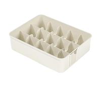 Organisateur de sous-vêtements pour Chaussettes, Boîte de Rangement en Plastique à 15 Cellules pour Tiroirs de Placard, Attaches D'ornement de Culotte, Organisateur D'armoire