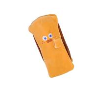 Organisateur de stylos en peluche en forme de toasts, trousse à avec compartiment spacieux pour étudiants, étui de rangement de pain en peluche ludique, à stylos multi-usage