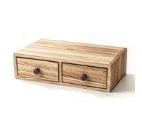 Organisateur de tiroir à café, en bois pour comptoir, base de machine avec espace de tri d ' accessoires, rangement de boissons de cuisine, coin invité, organisateur de station de café, tiroir