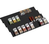 Organisateur de tiroir à herbes en acrylique - Réglable de 30 à 60 cm - Etagère à herbes 4 couches pour la cuisine