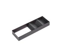 Emuca Organisateur incliné pour tiroir 150 x 470 mm Gris anthracite Acier et bois