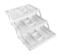 Organisateur de tiroir - Organisateur de bureau pliable extensible | Plateau | Support de gadgets de fournitures de bureau, coiffeuse cosmétique plateau de bijoux maquillage bijoux