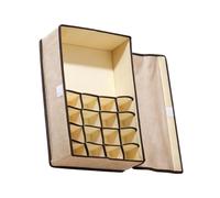 Organisateur de tiroir pour vêtements 17 compartiments et rangement pliable | Organiseur de tiroir confortable pour ceintures, mouchoirs, chambre à coucher, salon, appartement, kaki