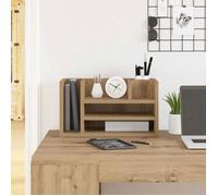 Organisateur de tiroir Vidaxl Organiseur de bureau Chêne noir 44,5 x 24 x 25 cm