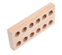 Organisateur D'établi en Bois pour Pinces et Outils, 12 Trous, Atelier | Bois Massif Finition Naturelle, Compartiments pour Diverses Tailles, Maintien Vertical, Montage Flexible, pour Artisans