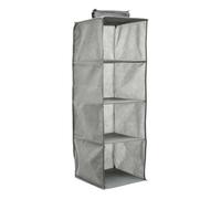 Organisateur D'étagère de Placard 4 Couches en Coton Lin, Pliable | Rangement Suspendu pour Vêtements, Anti-chute et Résistant à L'usure, pour Dressing, Armoire, Organisation
