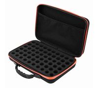 Organisateur d'huiles essentielles en EVA, étui de Transport d'huiles essentielles à Coque Rigide, étui de Transport résistant aux Chocs, Sac de Voyage avec Insert en Mousse pour (Rouge)