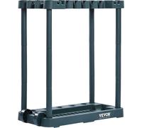 Organisateur d'outils de jardinage, 10 emplacements, support mural pour outils de jardinage pour l'organisation et le rangement du garage, peut contenir des outils à long manche/râteaux/balais/pelles,