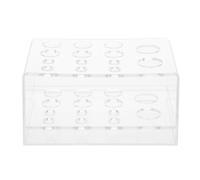 Organisateur D'outils de Maquillage en Acrylique Transparent | Porte-brosse, Rangement pour Crayon à Sourcils et Eyeliner, Usage Coiffeuse Salle de Bain ou Chambre
