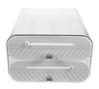 Organisateur D'œufs Réfrigérateur Double Couche, Boîte Plastique Blanche | Egg Holder Fridge, Rangement Pratique pour Œufs, Usage Réfrigérateur, Design Réutilisable et Élégant