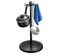 Organisateur d'ustensiles rotatif - Support de cuisine en aluminium, support à 8 crochets | d'ustensiles de cuisine rotatif à 360 degrés, pour tige d'agitation, maison, Restaurant, ferme, armo