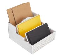 Organisateur en bois pour courrier et clés, dimensions : 20 x 21 x 14 cm