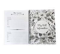 Organisateur End Life - Carnet de travail pour la planification finale, 28,5 x 22 cm, journal d'affaires personnel, carnet de planification des actifs guidés | Pages en papier à spirales