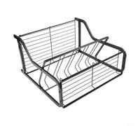 Organisateur Épices 3 Niveaux Cuisine Comptoir Porte-épices Rangement Placard Garde-manger Support pour robuste 36x20x35cm(Black)