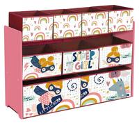 Organisateur-étagère pour jouets et livres Ginger Home - Super Girl, avec 9 paniers