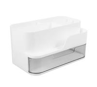 Organisateur Grand en Plastique Blanc à Bureau Tiroir Format