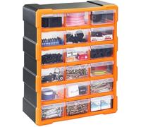 Organisateur Multi-tiroirs avec 18 Tiroirs, Cà Coudre, Boîte à Outils, Armoire de Rangement, Unité d'Organisation, 38x16x47 cm