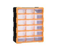 vidaXL Organisateur multi-tiroirs avec 18 tiroirs centraux 38x16x47 cm