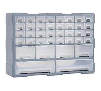 vidaXL Organisateur multi-tiroirs 40 tiroirs, boîte à coudre et boîte à outils, 52x16x37,5 cm