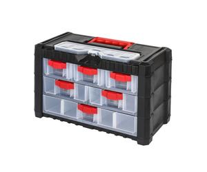 Organisateur Multicase Cargo Magazine de pièces clientes rouge noir tiroirs 3...