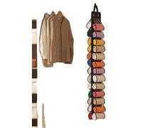 Organisateur mural en tissu non tissé, design gain de place, couleur noire, 26 compartiments, vendu à l'unité