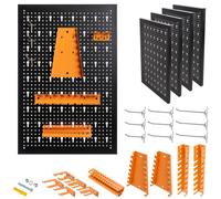 Organisateur mural pour outils - 4 panneaux perforés - 160 x 60 cm