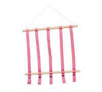Organisateur Mural pour Pinces à Cheveux en Bois et Coton | Rangement Suspendu, Présentation des Mèches, Usage Salle de Bain, Format 1 Pièce, pour Filles