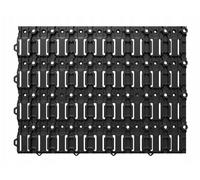 ORGANISATEUR MURAL, SYSTÈME QBRICK, PANNEAU PERFORÉ SUR MESURE - SKRZ N1711