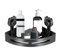 Organisateur pour l'angle de la douche, sans perçage, support triangulaire pour paroi de douche - Pour salle de bain, cuisine, buanderie, maison, dortoir d'étudiant, appartement, hôtel, ferme