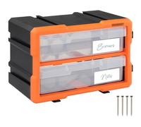 Organisateur pour outils plastique 29 5x19 5 x16cm boîtes rangement 4 compartiments tiroirs butée de fin caisse rangement atelier