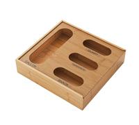 Organisateur Pour Sacs De Conservation Alimentaire 4 en 1 Récipient de | Organisateur De Rangement Pour Sachets Alimentaires pour Sachets Sandwich Collations Armoire Placard Salle de Bain