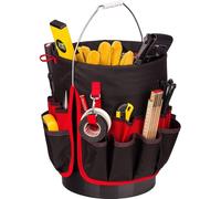 Organisateur pour seau pliable - Oxford - 57 x 50 cm - Compatible avec les seaux de 1,7 litre - Pour outils électriques et manuels
