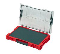QBRICK SYSTEM Malette Outils Boîtes à Outils Valise PRO Organizer 100 MFI RED Ultra HD Boîte De Tri De Gamme De Vis Rouge 460 x 310 x 105 mm