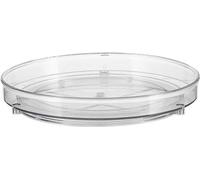 Organisateur rotatif en plastique transparent « Lazy Susan » - Étagère à épices pivotante à 360° pour réfrigérateur et garde-manger - Organisateur pour placard de cuisine