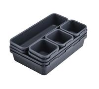 Organisateur Tiroir Bureau Cuisine Plateaux 8PCS Rangement Séparateurs de Tiroir en Plastique Très Profond pour Bureau et Maison