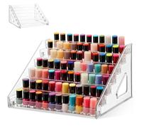 Organisateur Vernis Ongles, Présentoir Cosmétique 7 Niveaux, Support Maquillage Acrylique Transparent, Etagère Rangement Cosmétiques, Porte Huile Essentielles Bouteilles 84 (31 x 29,5 x 18,5 cm)