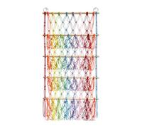 Organisateurs Bohemien - Net en peluche à 4 plats, Boho Hanging Storage | Network Wall Toys pour la chambre pour, sauvegarde de récipient à accrocher, réseau décoratif pour