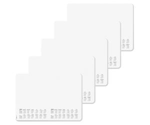 Organisateurs de bureau format A3, 5 x 30 feuilles, calendrier 2027/2028, noir et blanc