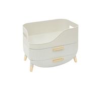 FIVE Simply Smart - Organiseur 2 Tiroirs "Alba" 26cm Beige Beige