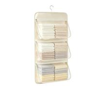 Organiseur à Sac pour Placard Contenant Gainant d'Espace 3 Pochettes avec | Boîte de Rangement pour Sous-Vêtements, Armoire pour Mamans Occupées Locataires Parents Propriétaires Personnes Â