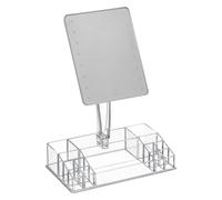 Organiseur Avec Miroir LED "Selena" 38cm Transparent