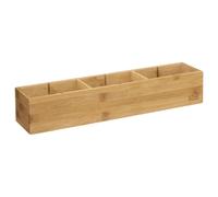 Organiseur Bambou à Compartiments Tidy Smart 8x38cm Naturel