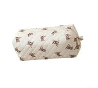 Organiseur compact en tissu pour sèche-cheveux avec fermeture éclair lisse et compartiments intérieurs pour la séparation des outils (C)