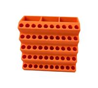 Organiseur compact pour embouts de tournevis PETG, couleur aléatoire, facile à transporter et à ranger, porte-embout d'atelier pour tout support d'atelier