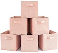 Organiseur cubique en bois - Ensemble de rangement 6 pièces pour l'intérieur et l'extérieur - Bois - Tapis de sol en dogwood