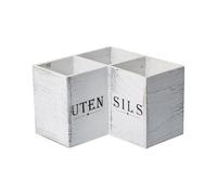 Organiseur d'argenterie - Plateau de rangement pour couverts - Porte-cuillère de cuisine - pour couverts en argenterie, couverts, cuillères, fourchettes, spatule, baguettes, serviettes, comptoir, coin