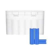 Organiseur de boîte à piles | Petit support de batterie transparent à 6 compartiments | Conteneur de batterie de protection, étui de transport portable robuste pour accessoires de montre