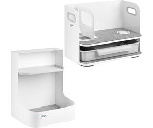 Organiseur de bureau avec tiroir et chargeur sans fil Ergo Office, blanc, max. 10kg, ER-441 + Organiseur de bureau