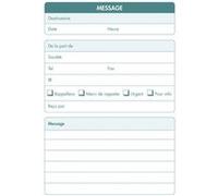 Organiseur de Bureau - Carnet Messages Téléphone 10x16 cm - 100 Feuilles G